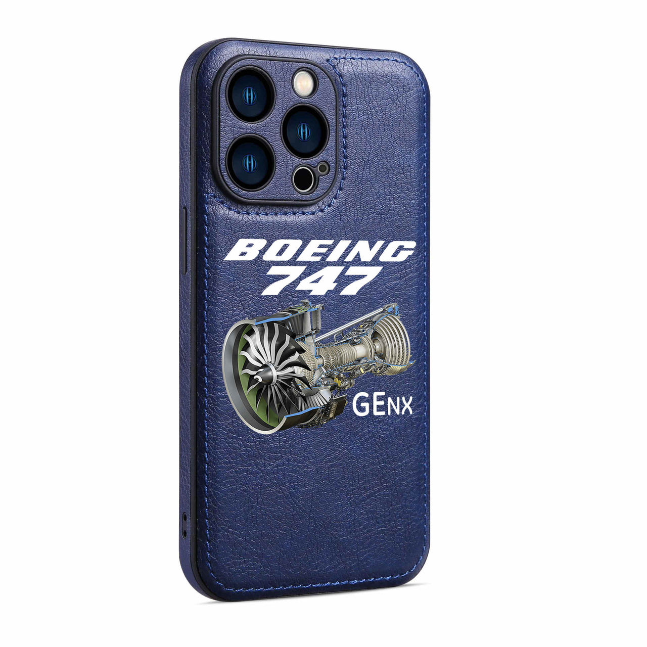 Boeing 747 & GENX Engine Designed Leather iPhone Cases
