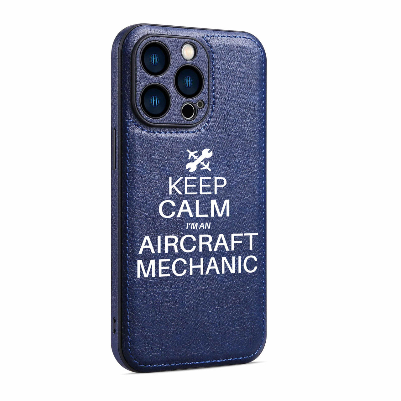 Aircraft Mechanic Designed Leather iPhone Cases