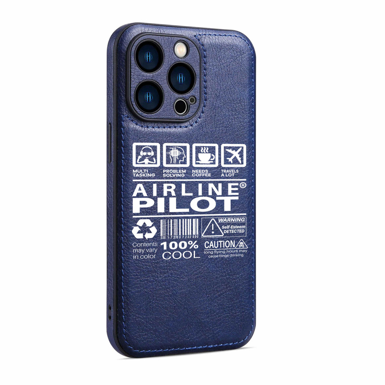 Airline Pilot Label Designed Leather iPhone Cases