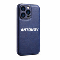 Thumbnail for Antonov & Text Designed Leather iPhone Cases