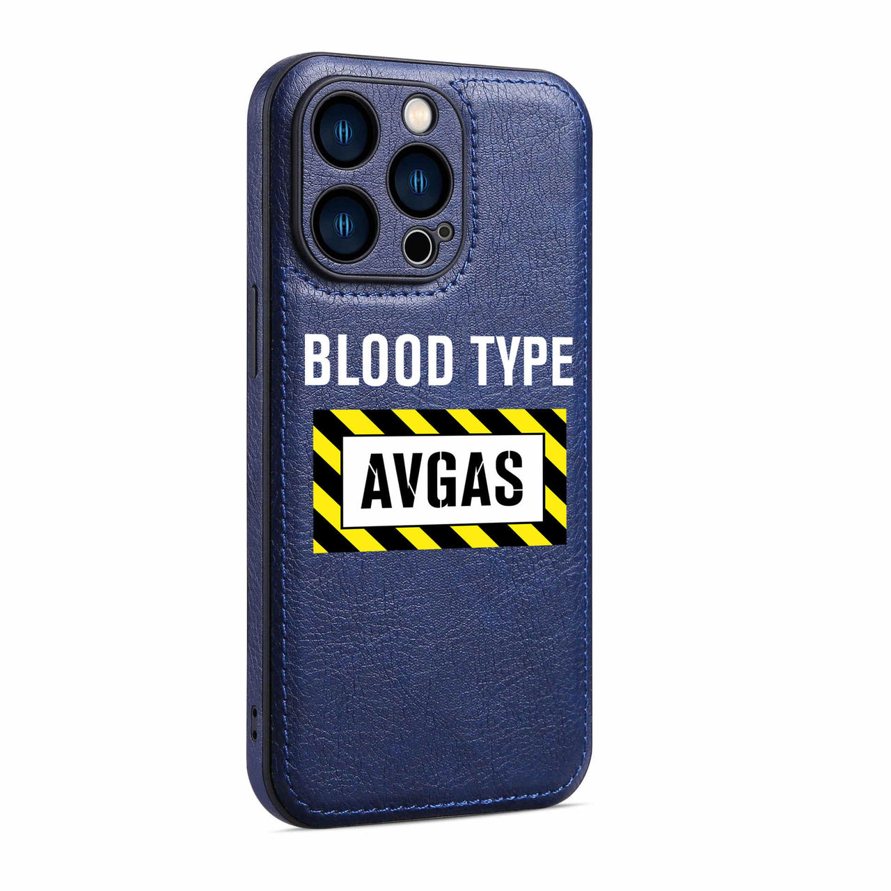 Blood Type AVGAS Designed Leather iPhone Cases
