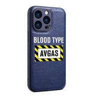 Thumbnail for Blood Type AVGAS Designed Leather iPhone Cases