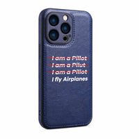 Thumbnail for I Fly Airplanes Designed Leather iPhone Cases
