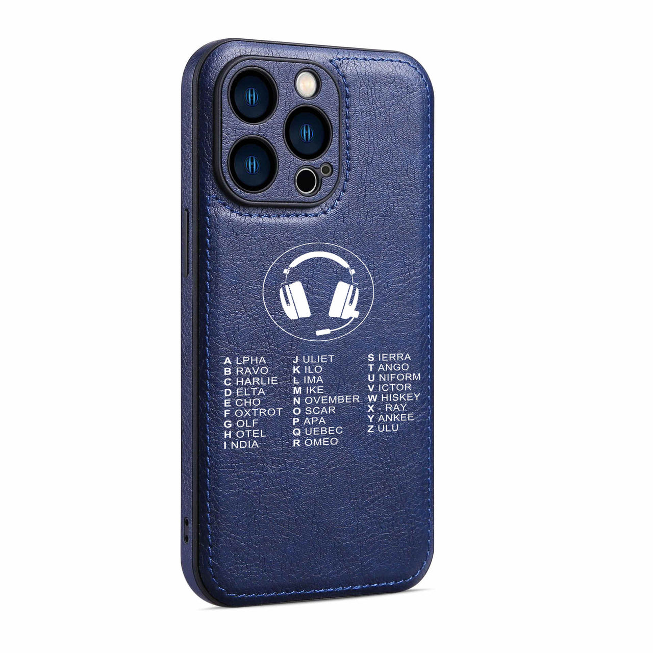 Aviation Alphabet 3 Designed Leather iPhone Cases