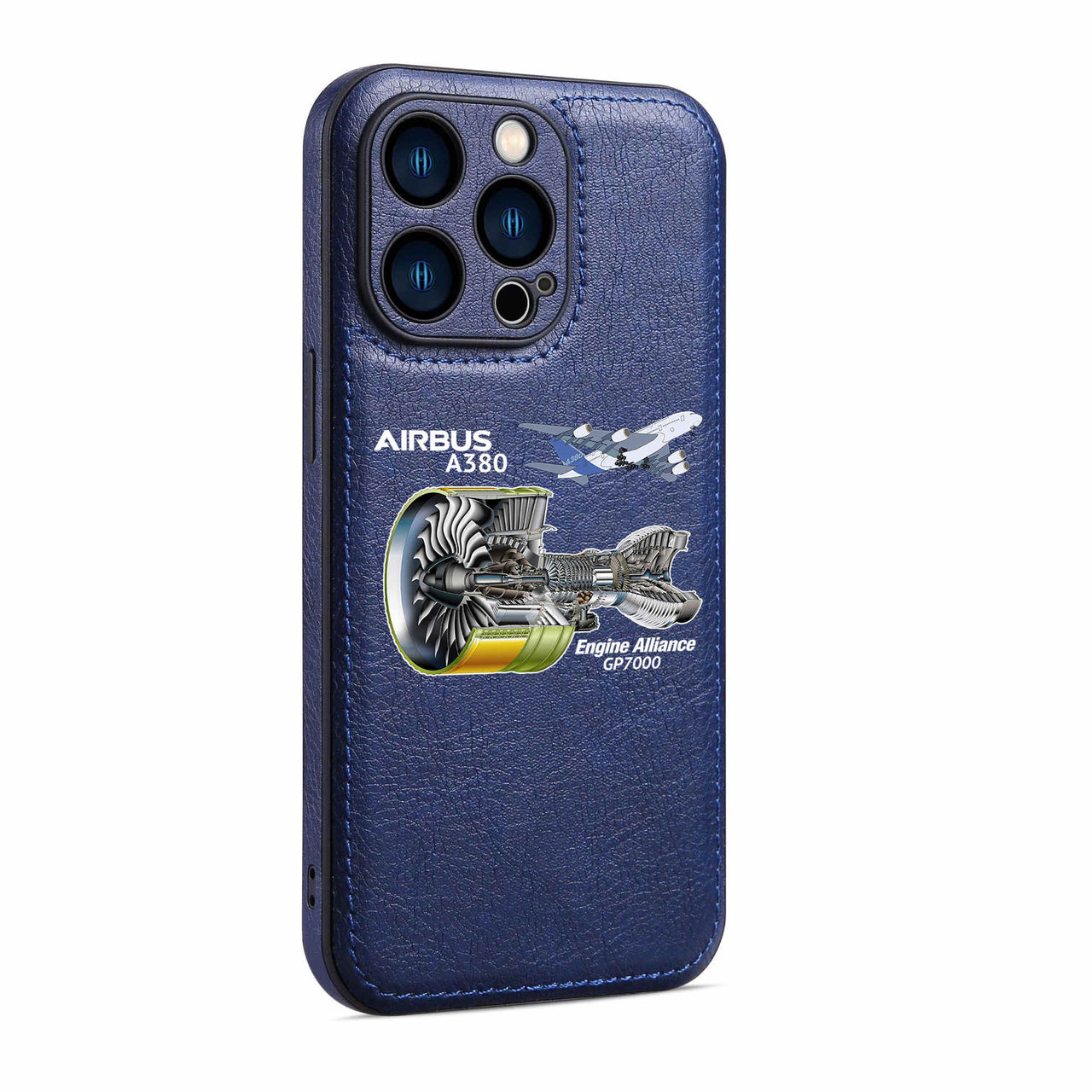 Airbus A380 & GP7000 Engine Designed Leather iPhone Cases