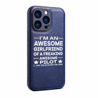 Thumbnail for I am an Awesome Girlfriend Designed Leather iPhone Cases
