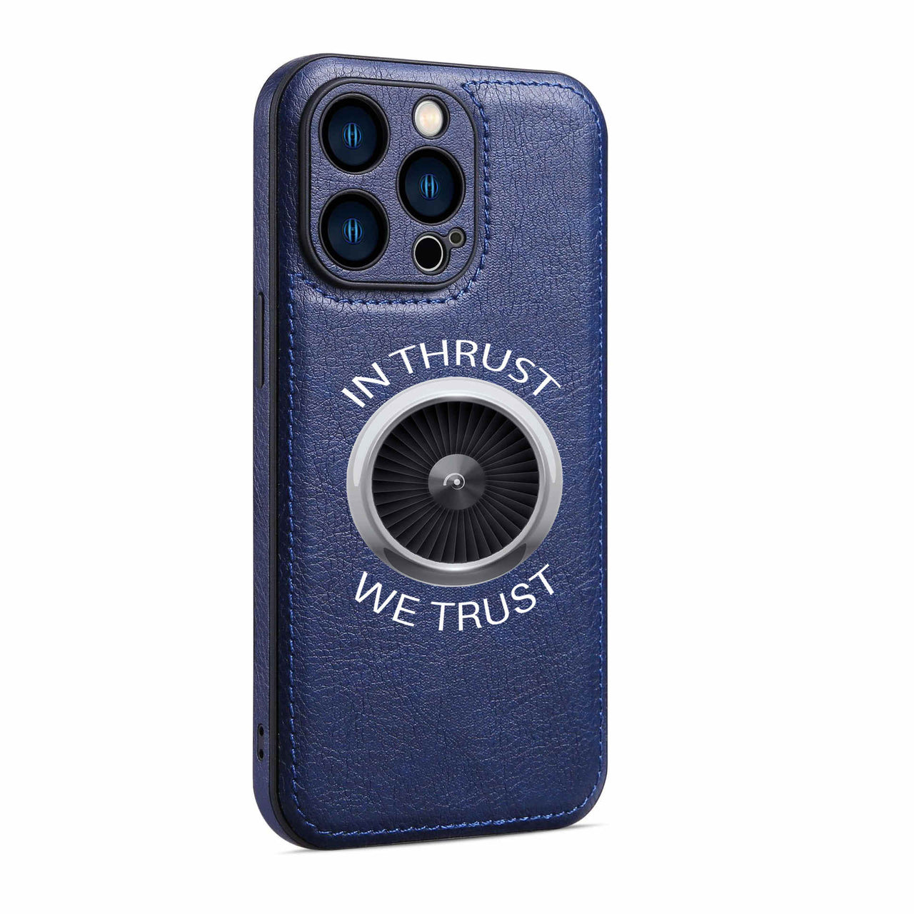 In Thrust We Trust Designed Leather iPhone Cases