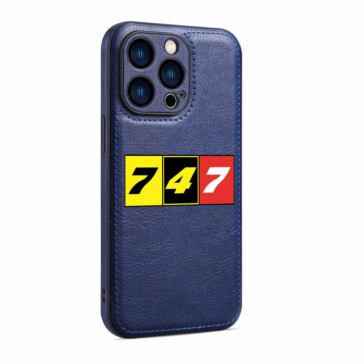 Flat Colourful 747 Designed Leather iPhone Cases