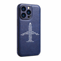 Thumbnail for Airplane Shape Aviation Alphabet Designed Leather iPhone Cases