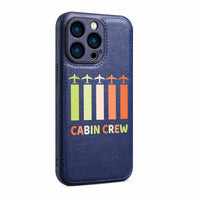 Thumbnail for Colourful Cabin Crew Designed Leather iPhone Cases