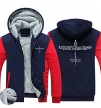 Thumbnail for Propeller Shape Aviation Alphabet Designed Zipped Sweatshirts