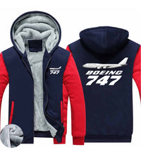 Thumbnail for The Boeing 747 Designed Zipped Sweatshirts