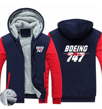 Thumbnail for Amazing Boeing 747 Designed Zipped Sweatshirts