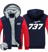 Thumbnail for Super Boeing 737-800 Designed Zipped Sweatshirts