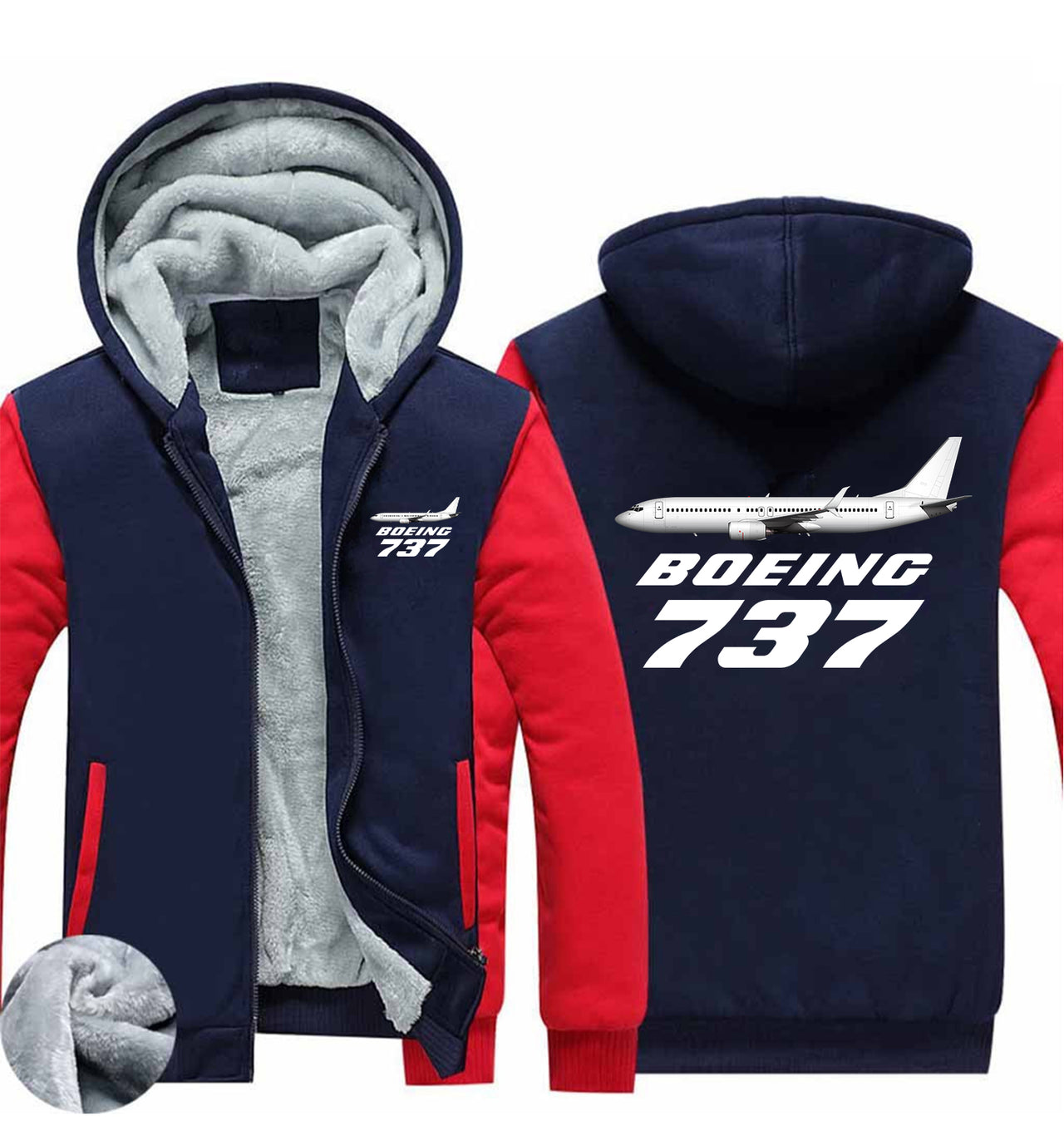 The Boeing 737 Designed Zipped Sweatshirts