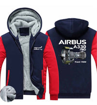 Thumbnail for The Airbus A330neo Designed Zipped Sweatshirts