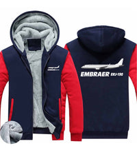 Thumbnail for The Embraer ERJ-190 Designed Zipped Sweatshirts