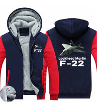 Thumbnail for The Lockheed Martin F22 Designed Zipped Sweatshirts