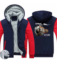 Thumbnail for Airbus A320 & V2500 Engine Designed Zipped Sweatshirts