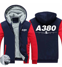 Thumbnail for Super Airbus A380 Designed Zipped Sweatshirts