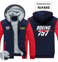 Thumbnail for Amazing Boeing 757 Designed Zipped Sweatshirts