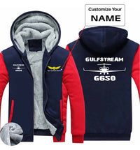Thumbnail for Gulfstream G650 & Plane Designed Zipped Sweatshirts