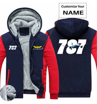 Thumbnail for Super Boeing 787 Designed Zipped Sweatshirts