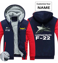 Thumbnail for The Lockheed Martin F22 Designed Zipped Sweatshirts