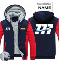 Thumbnail for Super Boeing 777 Designed Zipped Sweatshirts