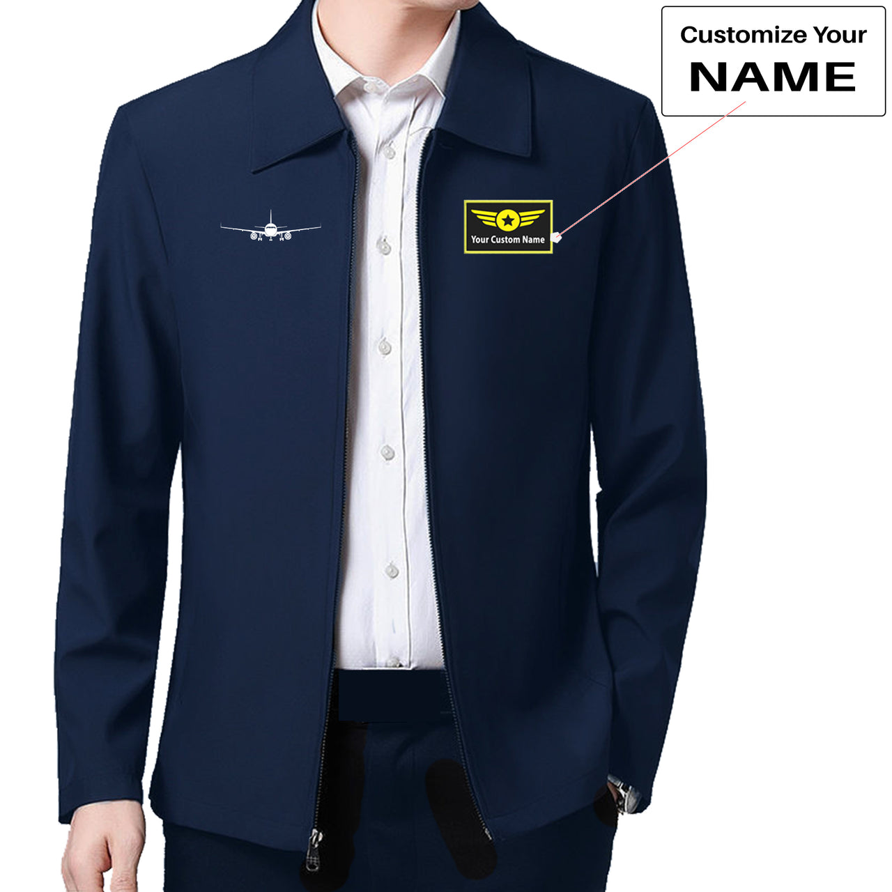 Airbus A320 Silhouette Designed Stylish Coats