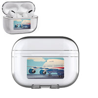 Thumbnail for Vintage Boeing 747 Designed Transparent Earphone AirPods 