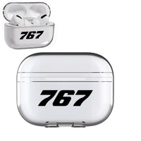 Thumbnail for 767 Flat Text Designed Transparent Earphone AirPods 