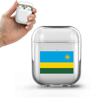 Thumbnail for Rwanda Flag Designed Transparent Earphone AirPods Cases