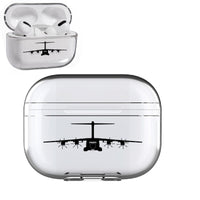 Thumbnail for Airbus A400M Silhouette Designed Transparent Earphone AirPods 