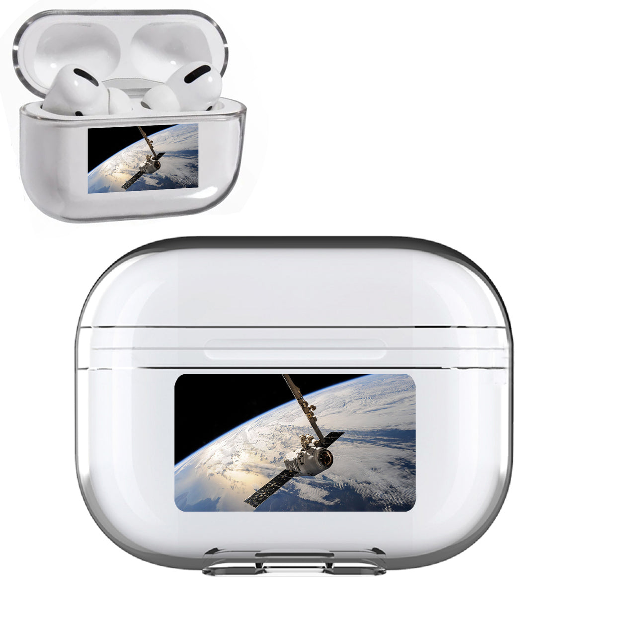 World View from Space Designed Transparent Earphone AirPods "Pro" Cases