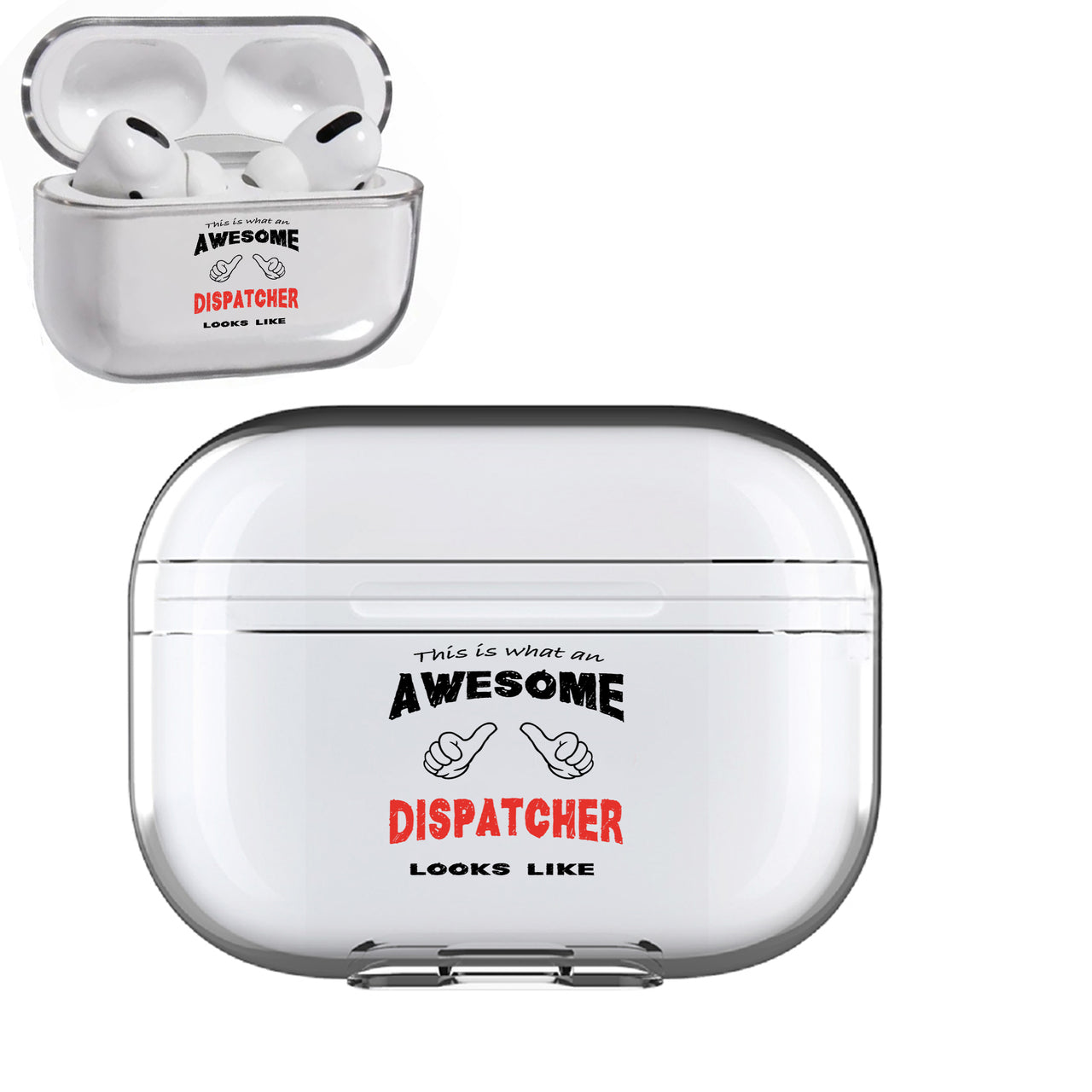 Dispatcher Designed Transparent Earphone AirPods "Pro" Cases