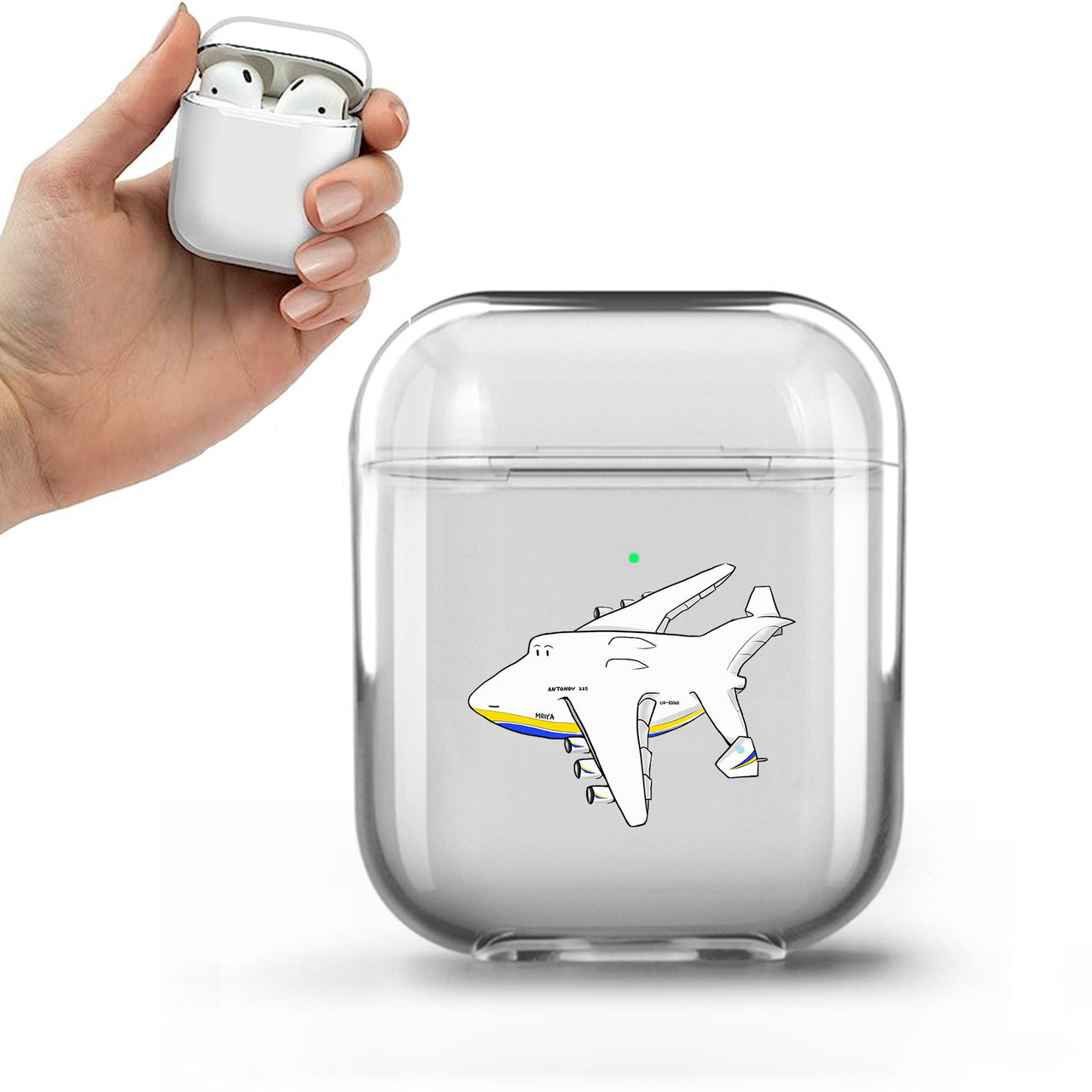 Antonov AN-225 Mriya Designed Transparent Earphone AirPods Cases