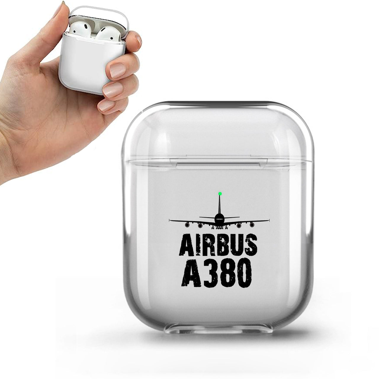 Airbus A380 & Plane Designed Transparent Earphone AirPods Cases