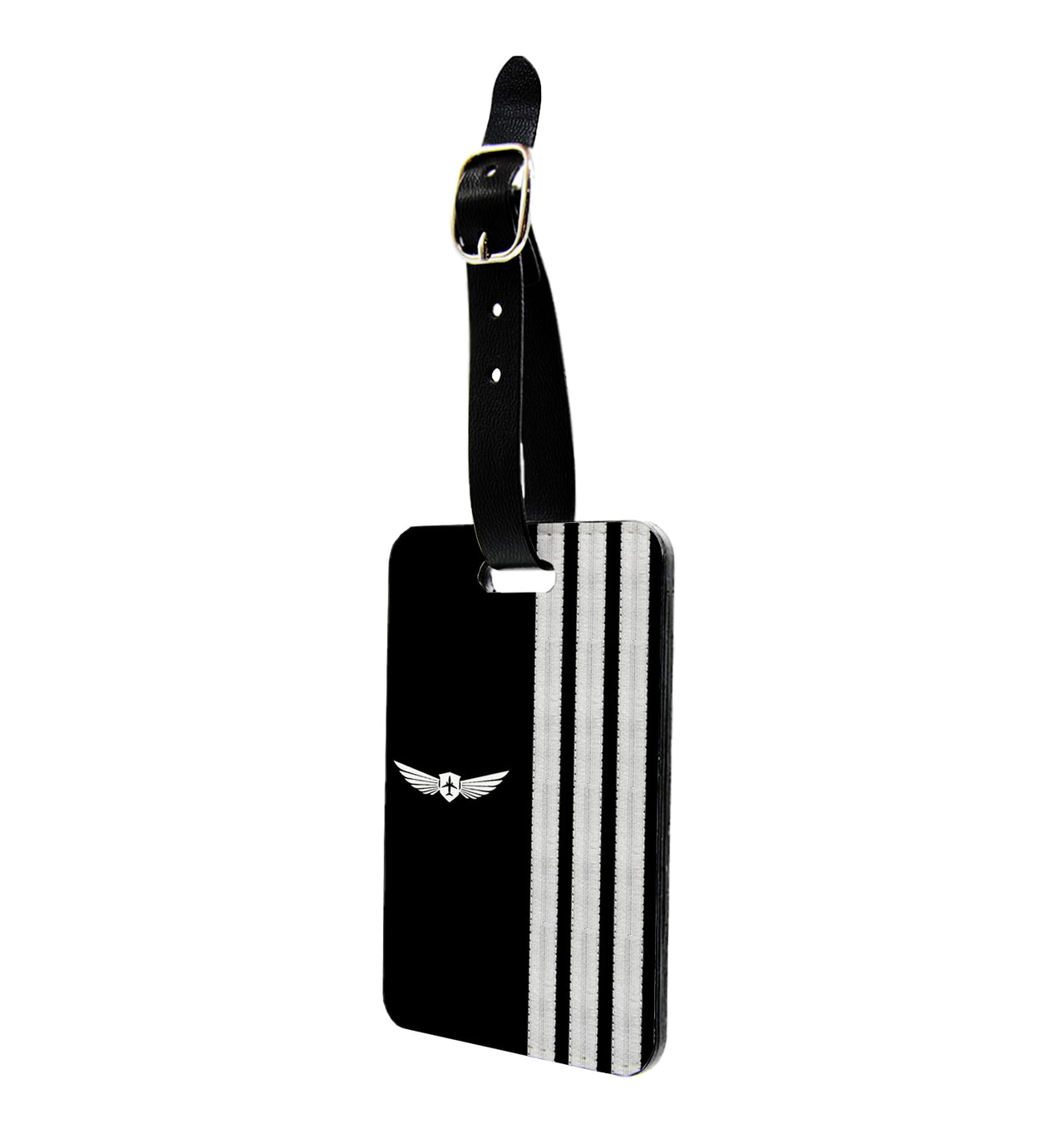Badge & Silver Epaulettes (4,3,2 Lines) Designed Luggage Tag