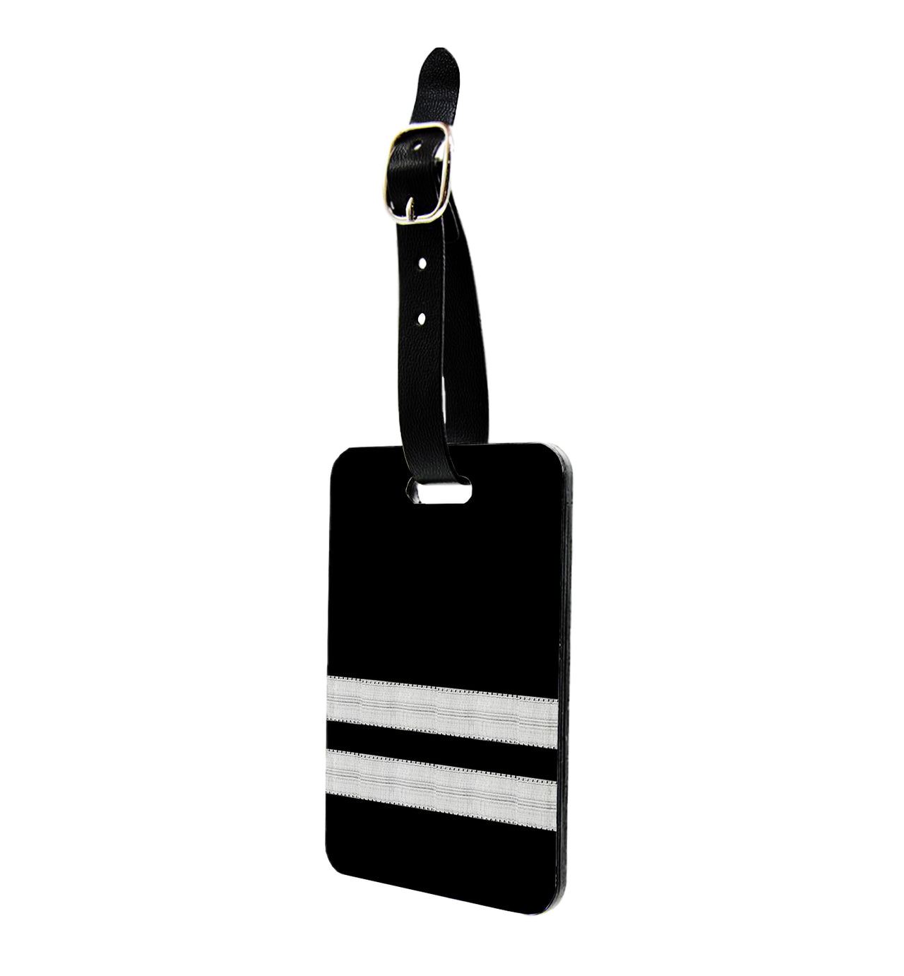 Silver Pilot Epaulettes (4,3,2 Lines) Designed Luggage Tag