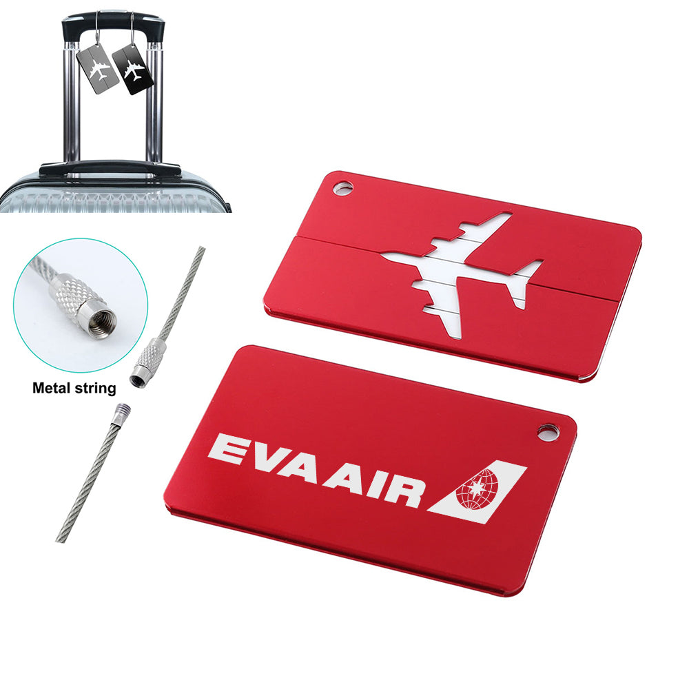 EVA Air Airlines(2) Designed Aluminum Luggage Tags