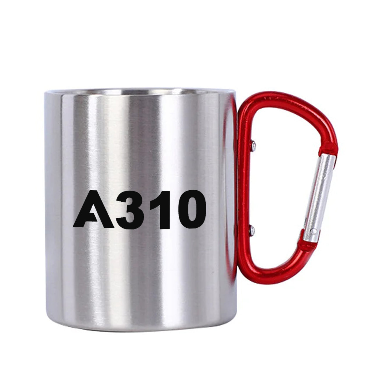 A310 Flat Text Designed Stainless Steel Outdoors Mugs
