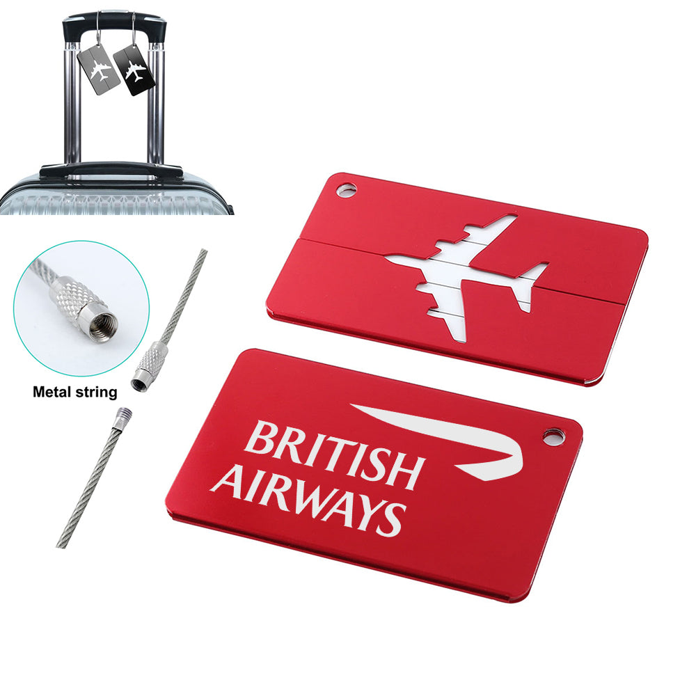 British Airways Airlines Designed Aluminum Luggage Tags