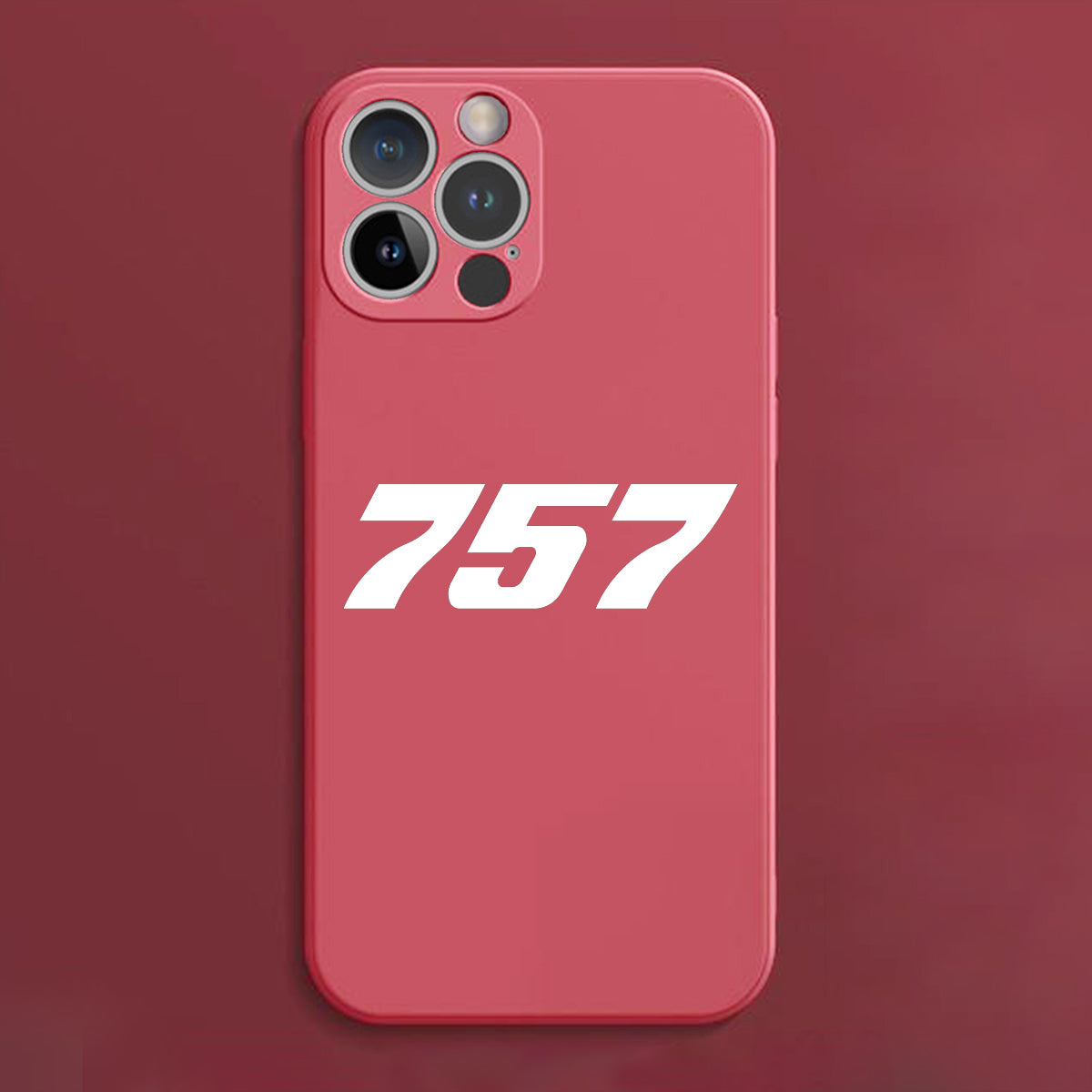 757 Flat Text Designed Soft Silicone iPhone Cases
