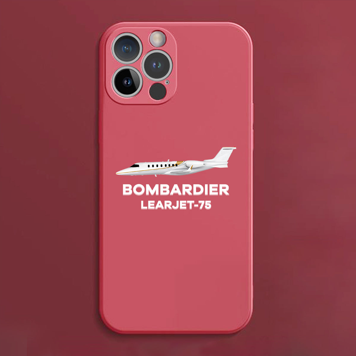 The Bombardier Learjet 75 Designed Soft Silicone iPhone Cases