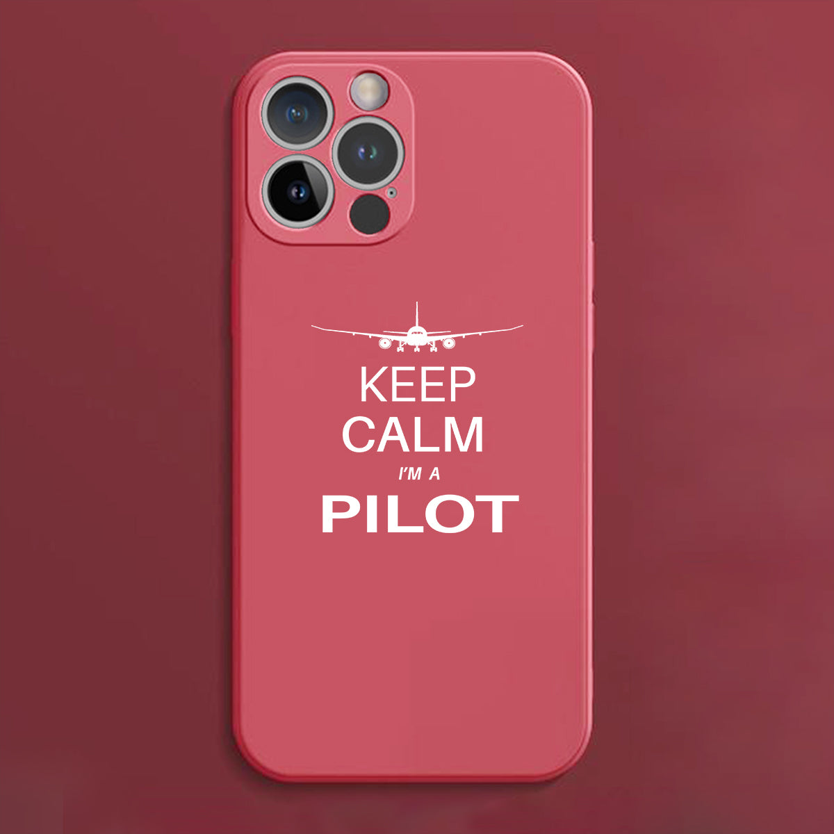 Pilot (777 Silhouette) Designed Soft Silicone iPhone Cases