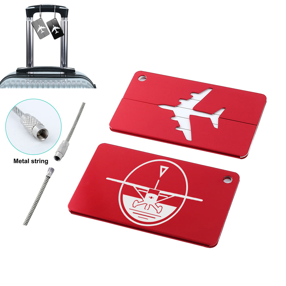 Cessna & Gyro Designed Aluminum Luggage Tags
