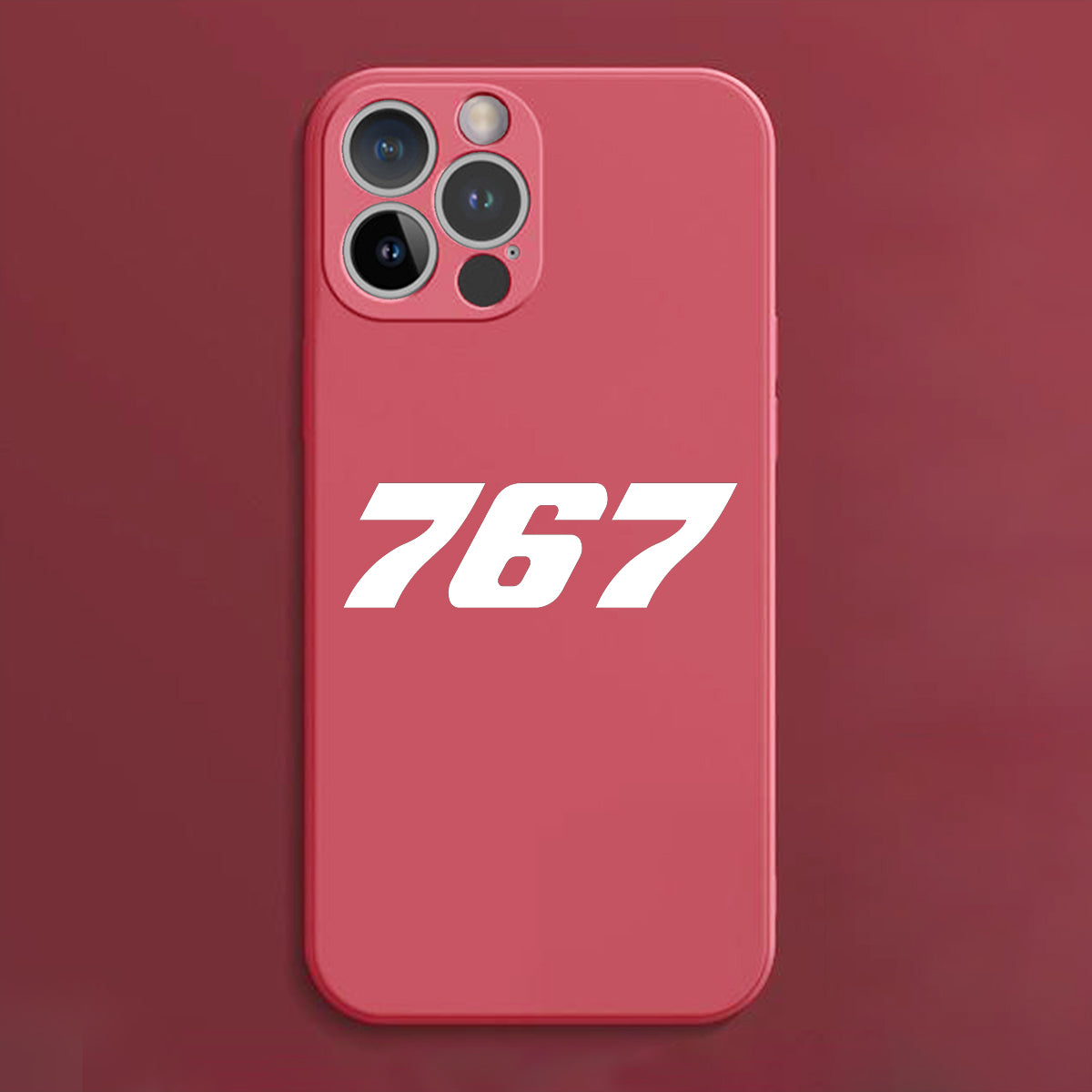 767 Flat Text Designed Soft Silicone iPhone Cases