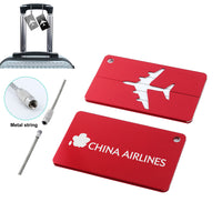 Thumbnail for China Airlines Designed Aluminum Luggage Tags