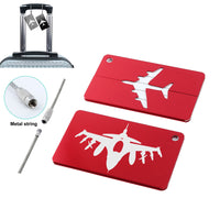 Thumbnail for Fighting Falcon F16 Silhouette Designed Aluminum Luggage Tags